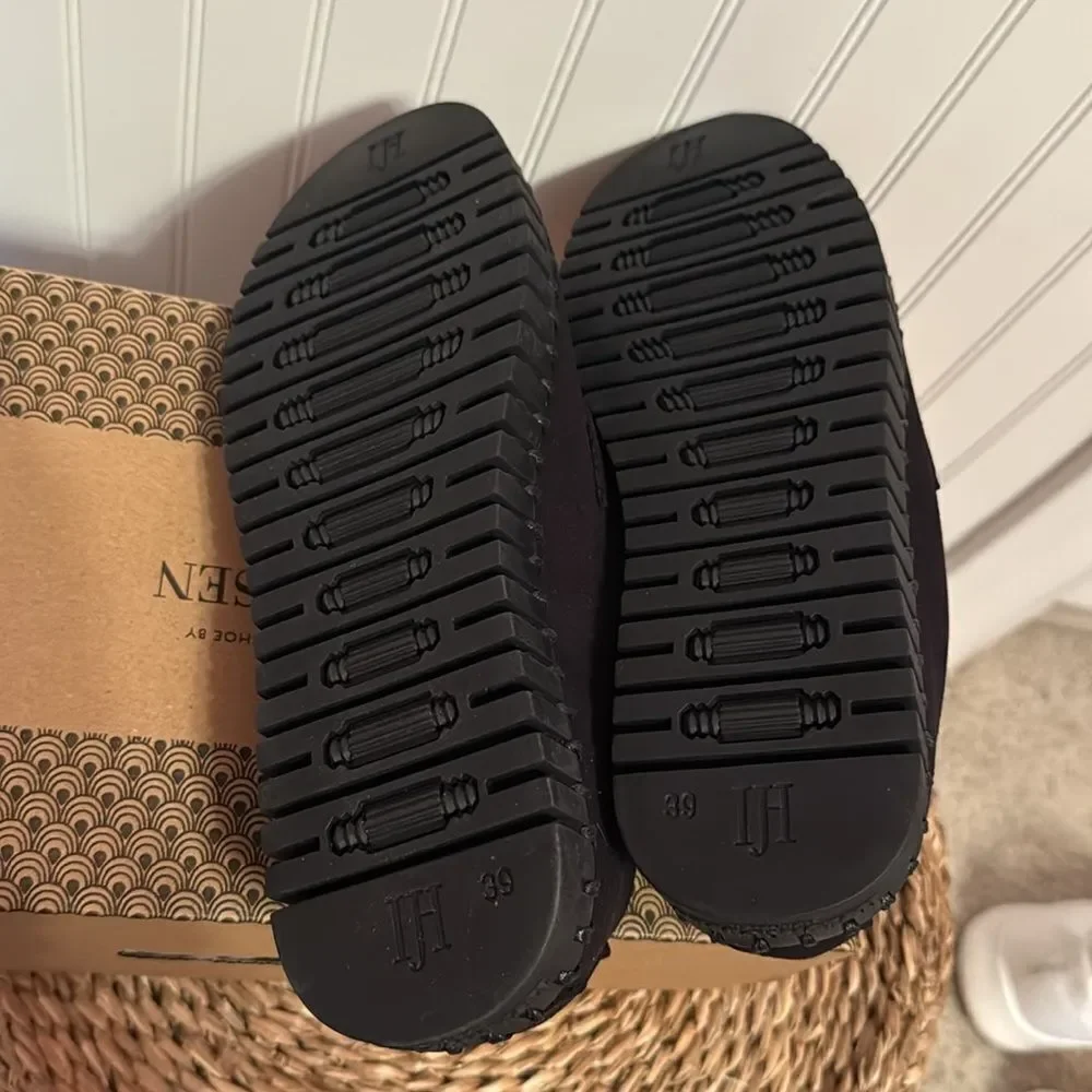 Ilse Jacobsen Black Tulip Slip-On Shoes with Glitter Detail- NIB